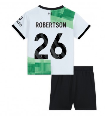 Liverpool Andrew Robertson #26 Koszulka Wyjazdowych Dziecięca 2023-24 Krótki Rękaw (+ Krótkie spodenki)